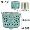 仏具 土香炉 透し落し付 4.0寸 特徴 2