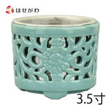 仏具 土香炉 透し落し付 3.5寸 特徴 1