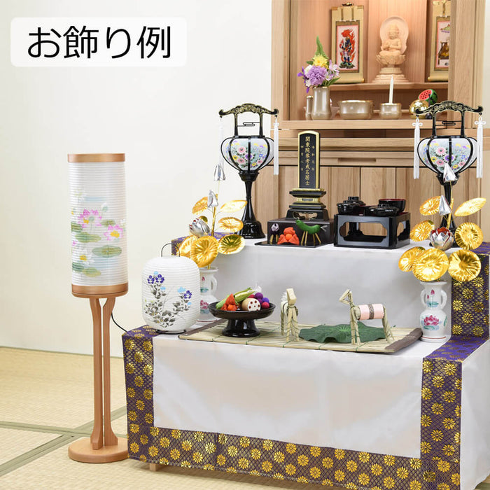 盆提灯 新型 二重 華ごころ スタンド 蓮 特徴 5