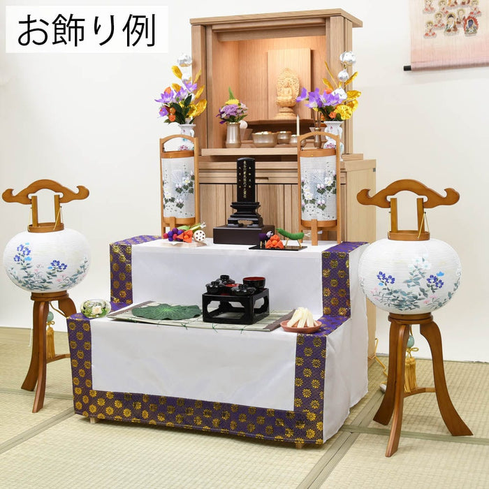 盆提灯 姫行灯 ９号 二重 桔梗撫子対 特徴 3