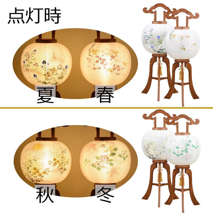 盆提灯 行灯 二重 四季花 11号 特徴 6