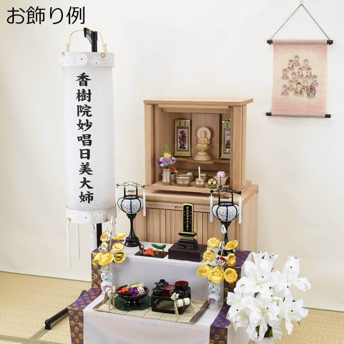 盆提灯 住吉 柾 8寸 白紋天 特徴 6
