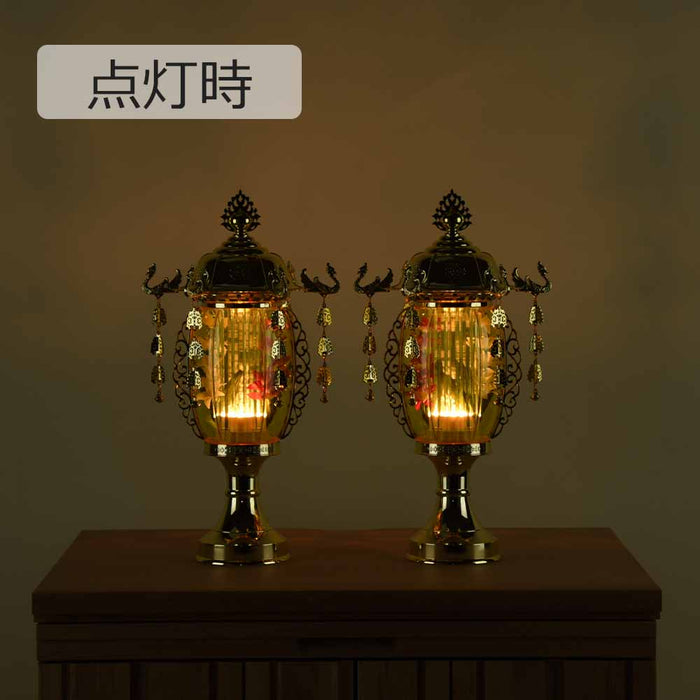 盆提灯 霊前灯 菊華灯 ゴールド 10号 対 特徴 3