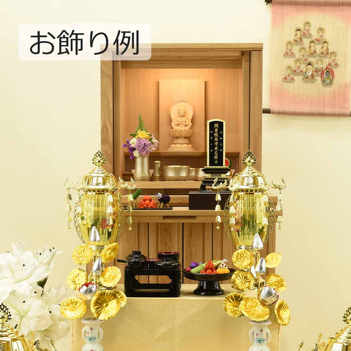 盆提灯 霊前灯 菊華灯 ゴールド 10号 対 特徴 6