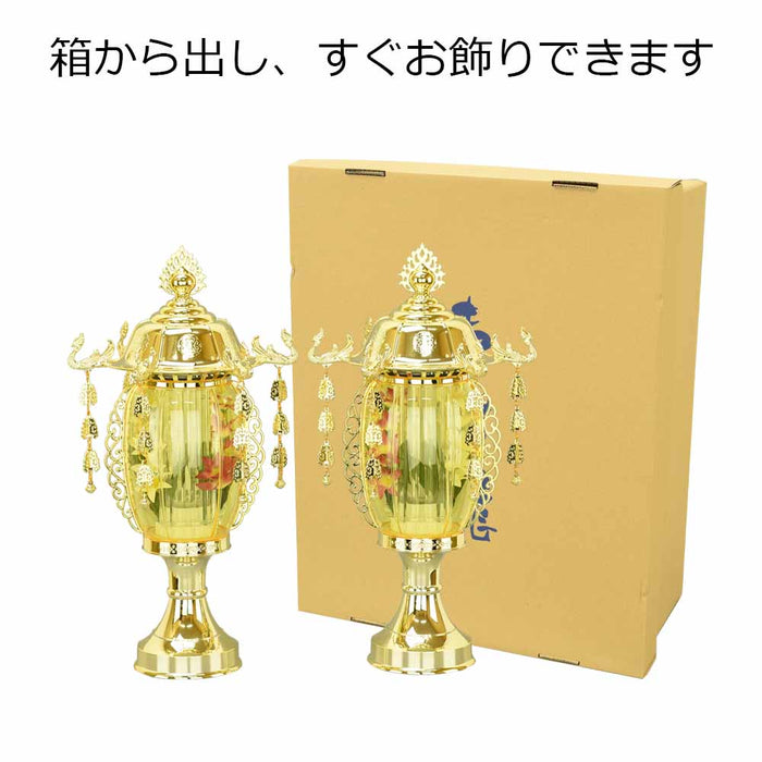 盆提灯 霊前灯 菊華灯 ゴールド 10号 対 特徴 7
