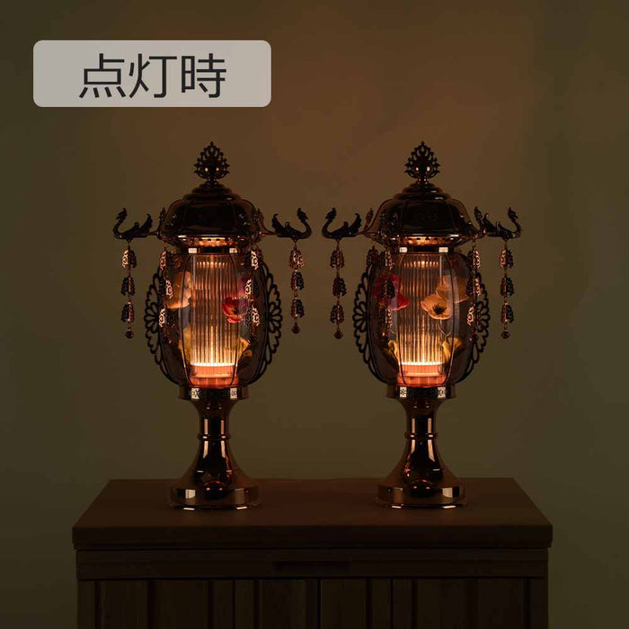 盆提灯 霊前灯 菊華灯 ブロンズ 12号 対 特徴 3