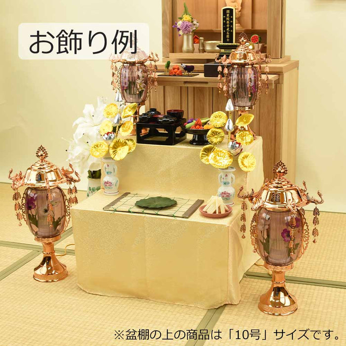 盆提灯 霊前灯 菊華灯 ブロンズ 12号 対 特徴 6