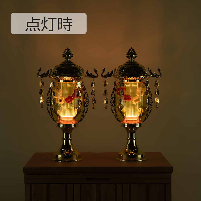 盆提灯 霊前灯 菊華灯 ゴールド 12号 対 特徴 3