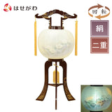 盆提灯 回転 更紗 絹二重 特徴 1