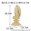仏像 本尊 座弥陀 ツゲ 八角 金粉紋様 2.5寸 特徴 2