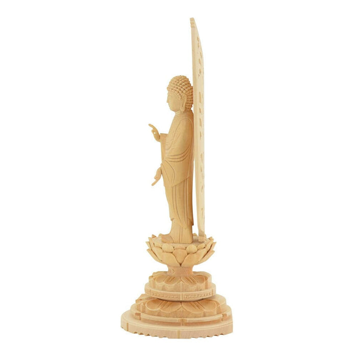 仏像 本尊 浄土 白木 丸台 4.0寸 特徴 3