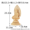 仏像 本尊 座釈迦 白木 丸台 2.5寸 特徴 2