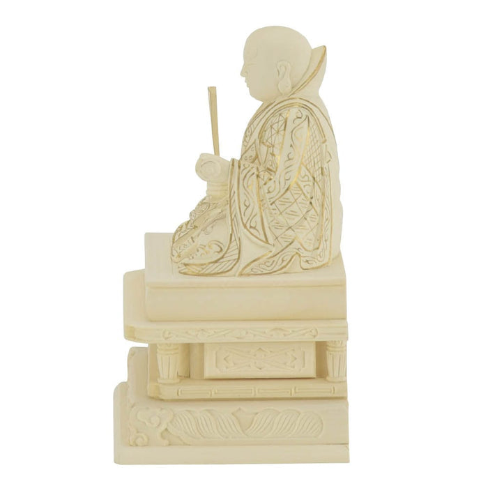 仏像 本尊 日蓮 ツゲ 金粉紋様 2.5寸 特徴 3