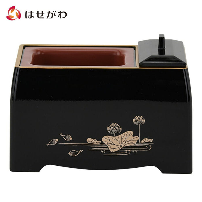 仏具 焼香炉 PC 黒 蓮 5.0寸 特徴 1