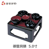 盆提灯 御霊具膳 PC 黒内朱 5.0寸 特徴 1