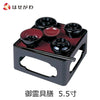 盆提灯 御霊具膳 PC 黒内朱 5.5寸 特徴 1