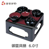 盆提灯 御霊具膳 PC 黒内朱 6.0寸 特徴 1