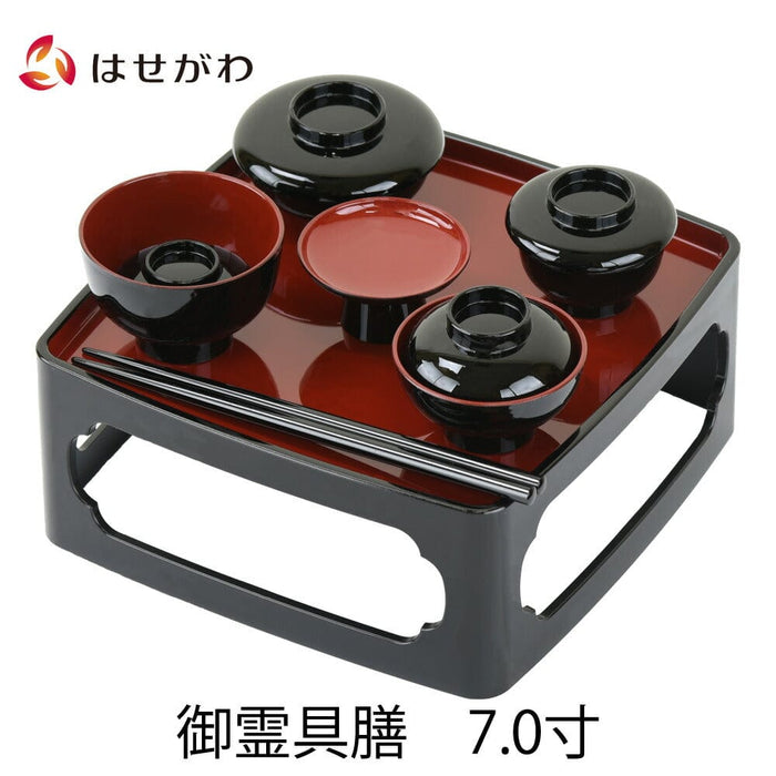 盆提灯 御霊具膳 PC 黒内朱 7.0寸 特徴 1