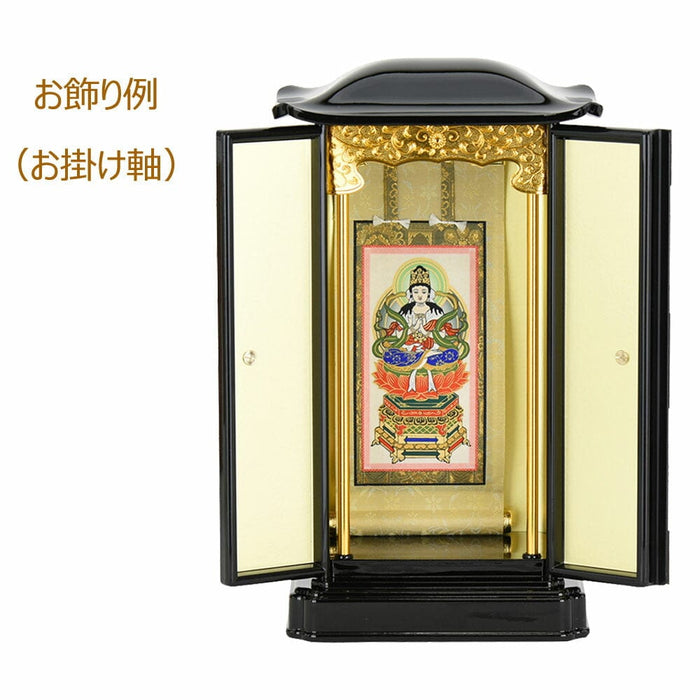 仏像・本尊 厨子型ミニ仏壇 PC 黒内金 小 特徴 6