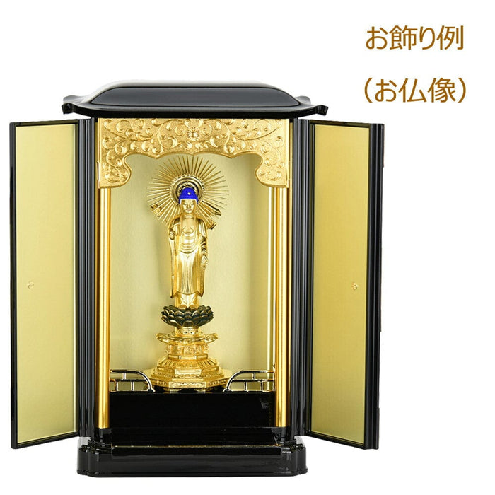 仏像・本尊 厨子型ミニ仏壇 PC 黒内金 小 特徴 7