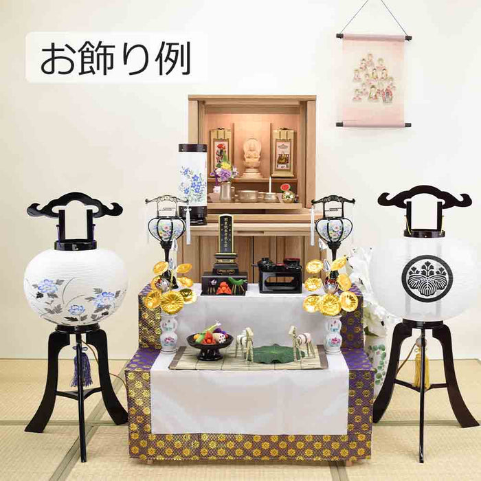 盆提灯 行灯 10号 本美濃紙 本塗書絵 特徴 5