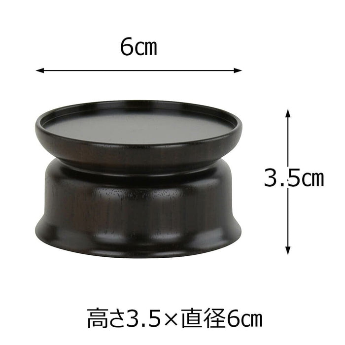 仏具 仏飯器台 黒檀 雄美 丸型 大 特徴 2