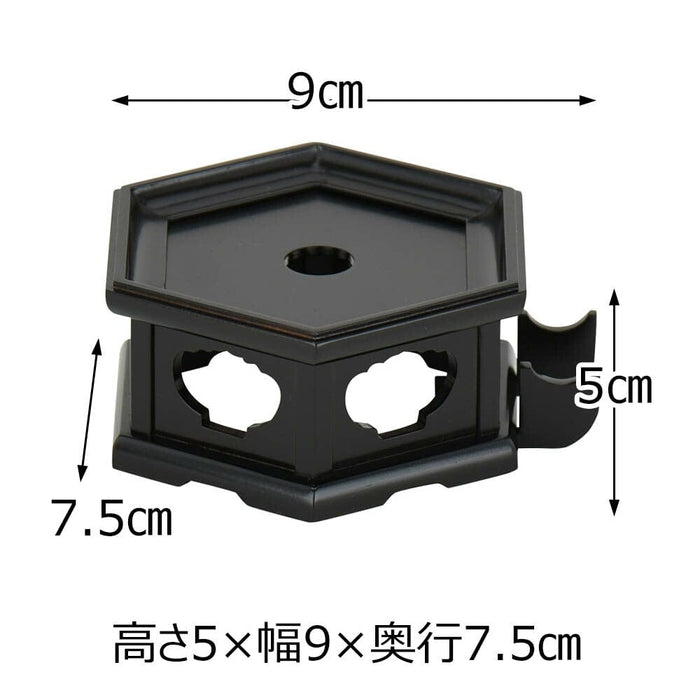 仏具 佐波理リンセット 慧光 2.5寸 リン台六角黒檀色 特徴 4