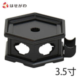 仏具 リン台 黒檀 雄美 六角置台付 3.5寸 特徴 1