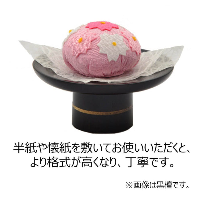 仏具 高杯 バウム 黒檀 (1個) 3.0寸 特徴 3
