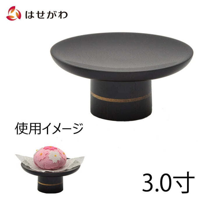 仏具 高杯 バウム 黒檀 (1個) 3.0寸 特徴 1
