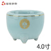 仏具 香炉 青磁 西用(盛紋入) 4.0寸 特徴 1