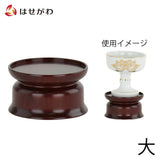 仏具 仏飯器台 花梨 雄美 丸型 大 特徴 1