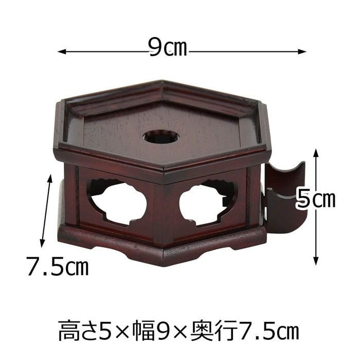 仏具 佐波理リンセット 慧光 2.5寸 リン台六角紫檀色 特徴 4