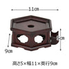 仏具 佐波理リンセット 慧光 3.0寸 リン台六角紫檀色 特徴 4