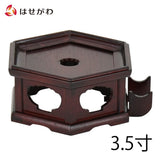 仏具 リン台 花梨 雄美 六角置台付3.5 特徴 1