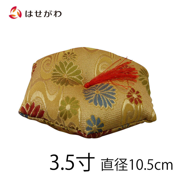 仏具 リン布団 六角 綴 小花 3.5寸 特徴 1