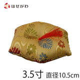 仏具 リン布団 六角 綴 小花 3.5寸 特徴 1