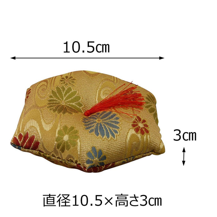 仏具 リン布団 六角 綴 小花 3.5寸 特徴 2