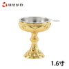 仏具 仏飯器 蓮彫本金メッキ 瑞雲落し付 1.6寸 特徴 1