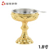 仏具 仏飯器 蓮彫本金メッキ 瑞雲落し付 1.8寸 特徴 1