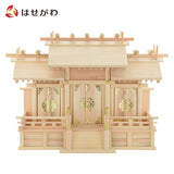神棚・神具 神殿 屋根違い 三社(別寸)小 桧 特徴 1