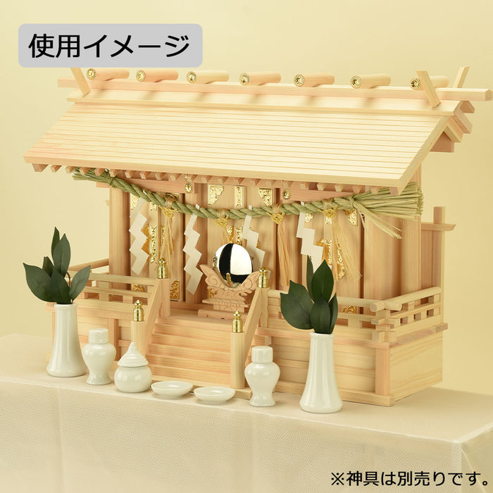 神棚・神具 神殿 通し屋根 三社 中 桧 特徴 4