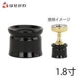 仏具 仏飯器台 木質 溜 丸型 1.8寸 特徴 1