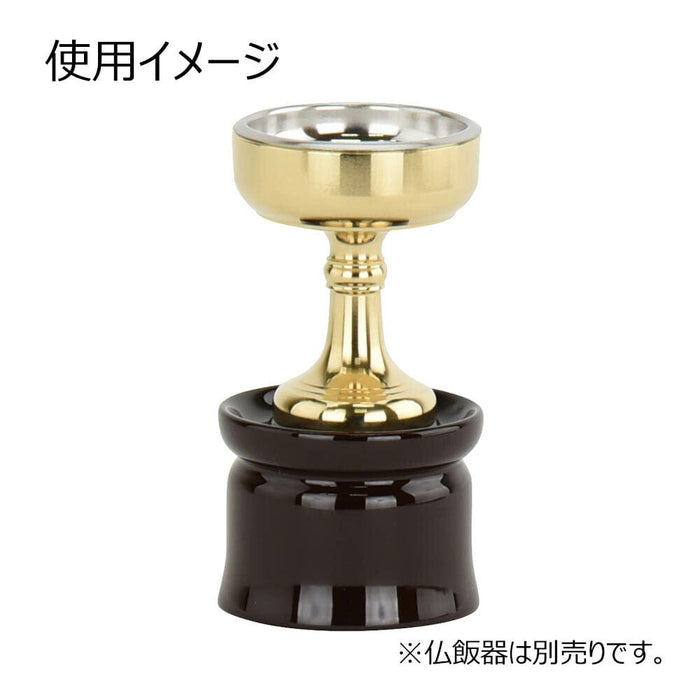 仏具 仏飯器台 木質 溜 丸型 1.8寸 特徴 3