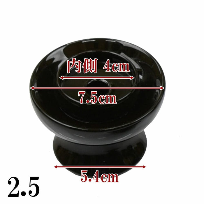仏具 茶台 木質 溜 2.5寸 特徴 4