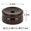 仏具 リン台 木質 溜 丸型 2.5 特徴 2