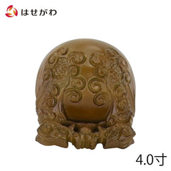 木魚 龍彫 4.0寸