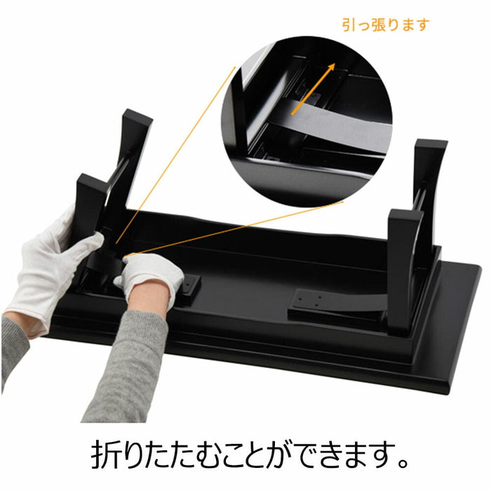 仏具 供物机 折りたたみ式 黒塗 20.0 特徴 3
