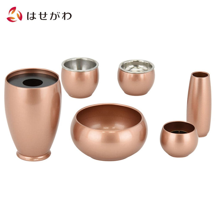 仏具 六具足 彩り 丸型 橙 特徴 1
