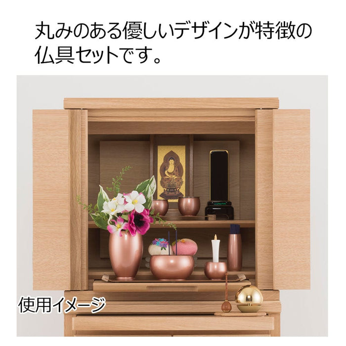 仏具 六具足 彩り 丸型 橙 特徴 2
